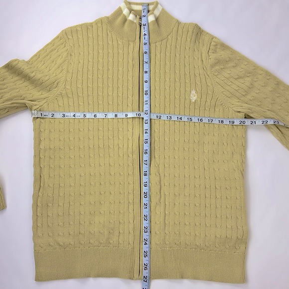 Ralph Lauren Active Zippered Cardigan. Golden Tan Color. Size XL. - Picture 4 of 8